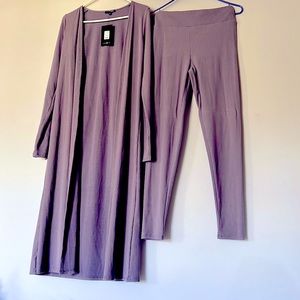 Light purple tights with pull over